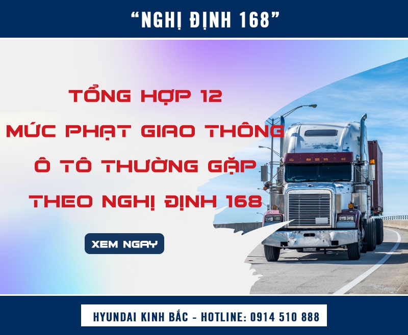 Tổng hợp 12 mức phạt giao thông ô tô thường gặp theo Nghị định 168-min