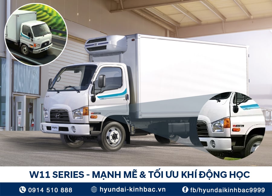 Ngoại thất xe tải hyundai Mighty W11 Series