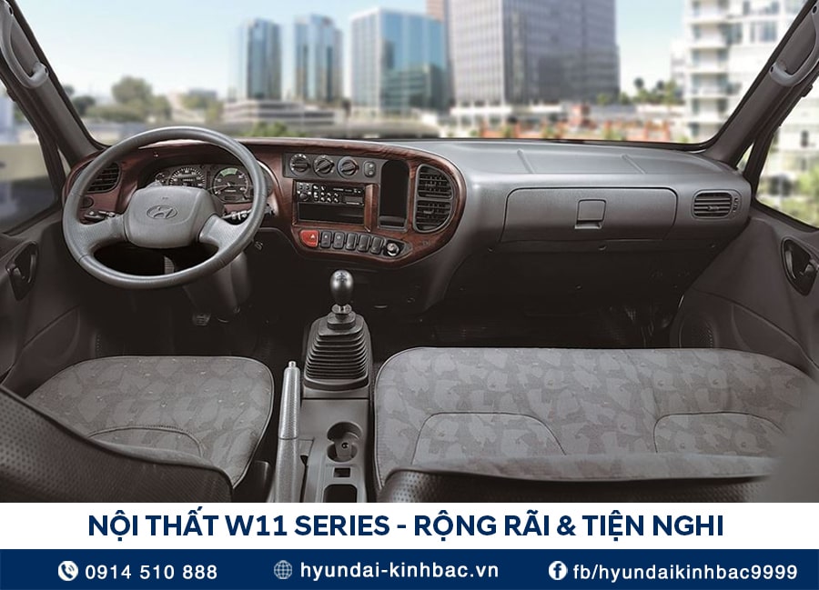 Nội thất xe tải hyundai Mighty W11 Series