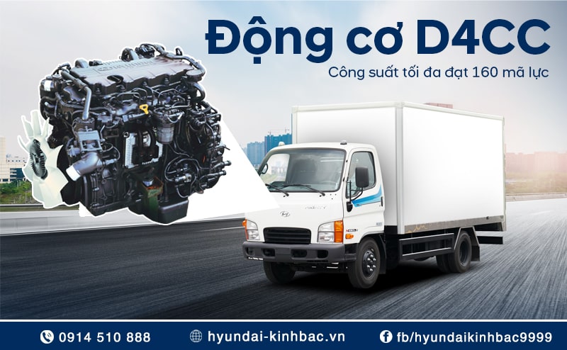 Động cơ D4CC trang bị cho Mighty N650L