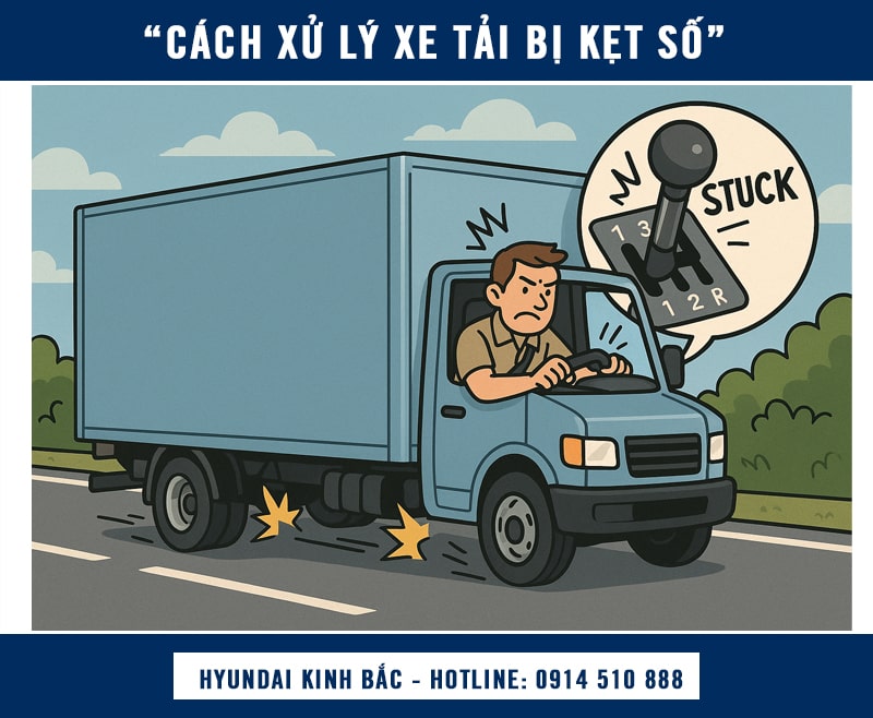 Cách xử lý xe tải bị kẹt số