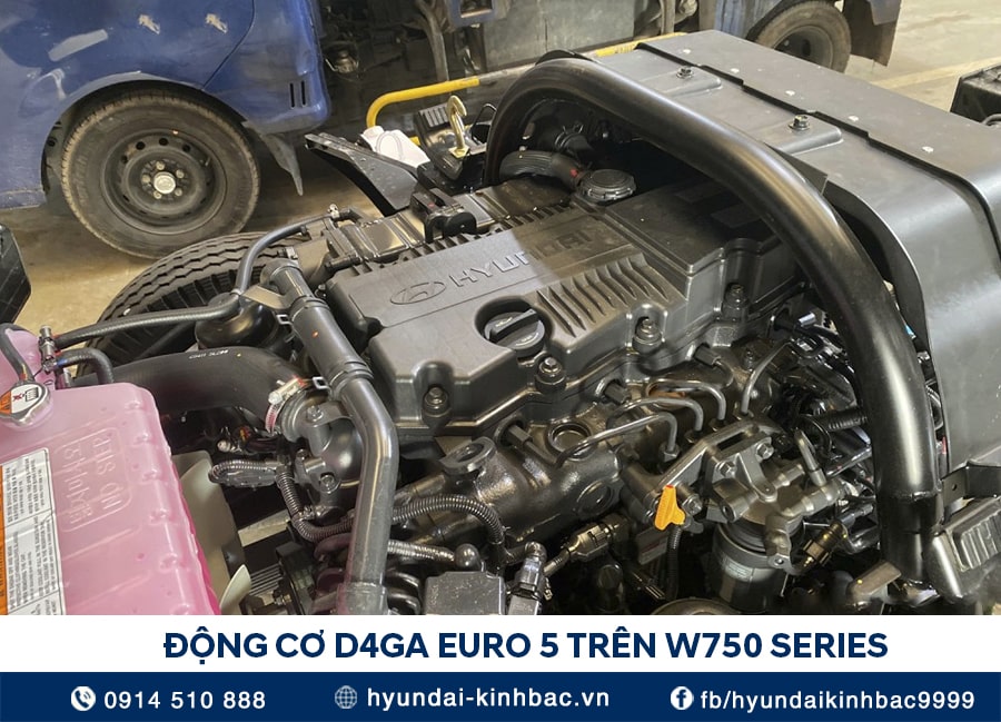 Động cơ D4GA trang bị cho xe tải Hyundai Mighty W750