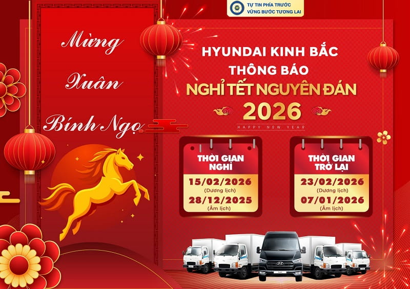 Thông báo lịch nghỉ Tết Nguyên Đán Bính Ngọ 2026