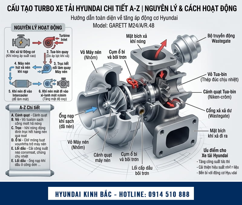 Cấu Tạo Turbo Xe Tải Hyundai