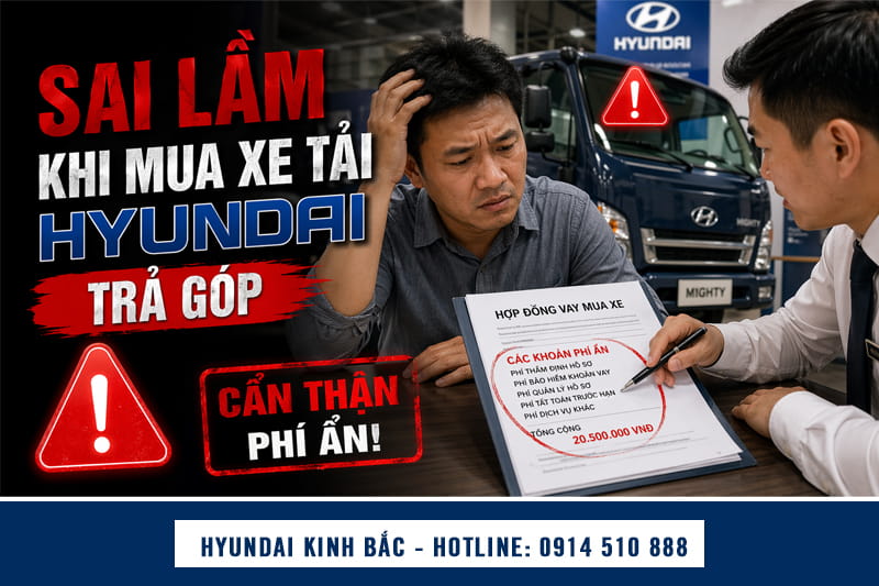 Sai lầm khi mua trả góp xe tải Hyundai