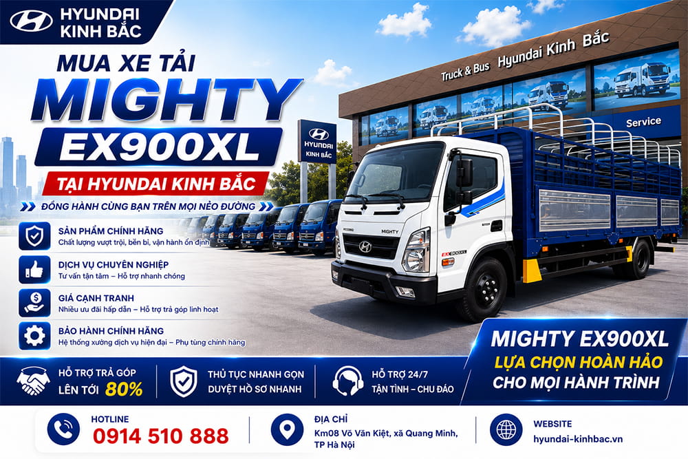 Mua Mighty EX900XL tại Hyundai Kinh Bắc