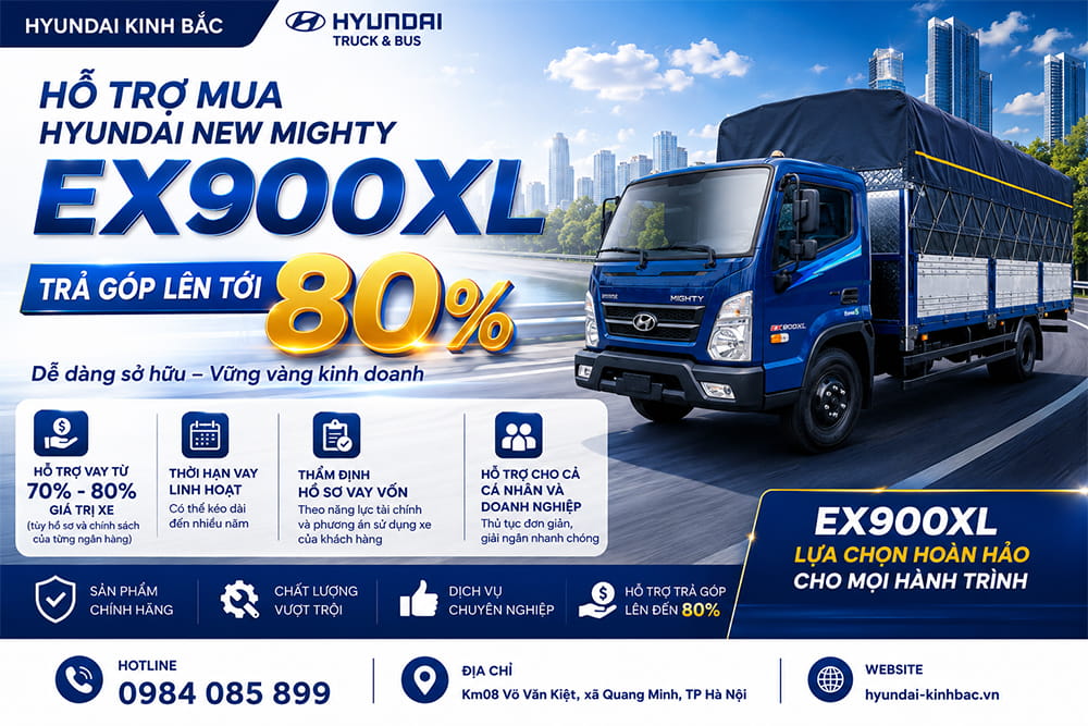 Mua trả góp Mighty EX900XL