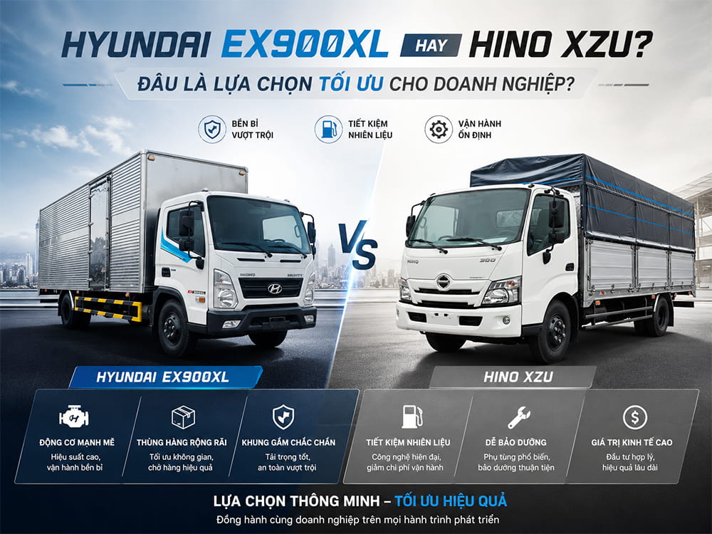 Hyundai EX900XL hay Hino XZU