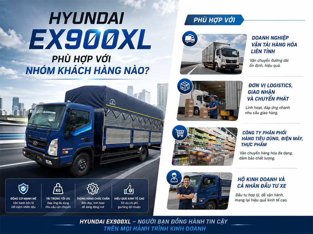 Hyundai EX900XL phù hợp với nhóm khách hàng nào