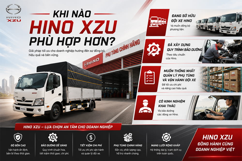 Khi nào Hino XZU phù hợp hơn