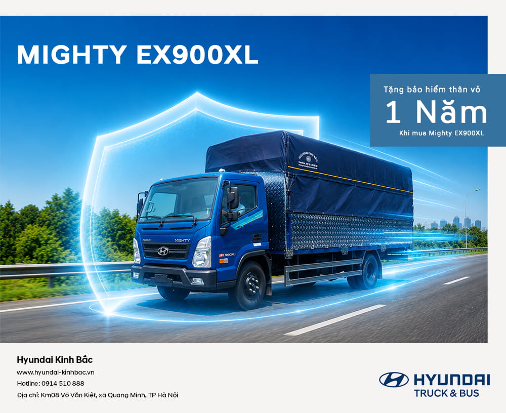 Khuyến mại Hyundai Mighty EX900XL tháng 7