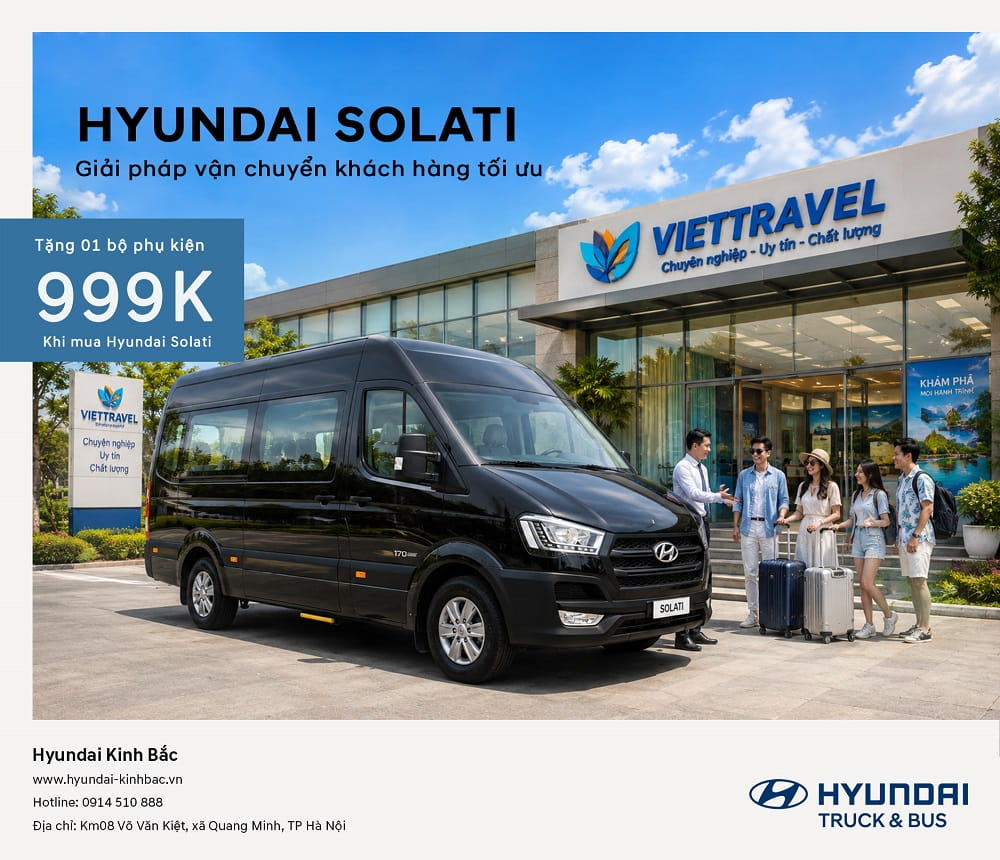Khuyến mại Hyundai Solati tháng 8