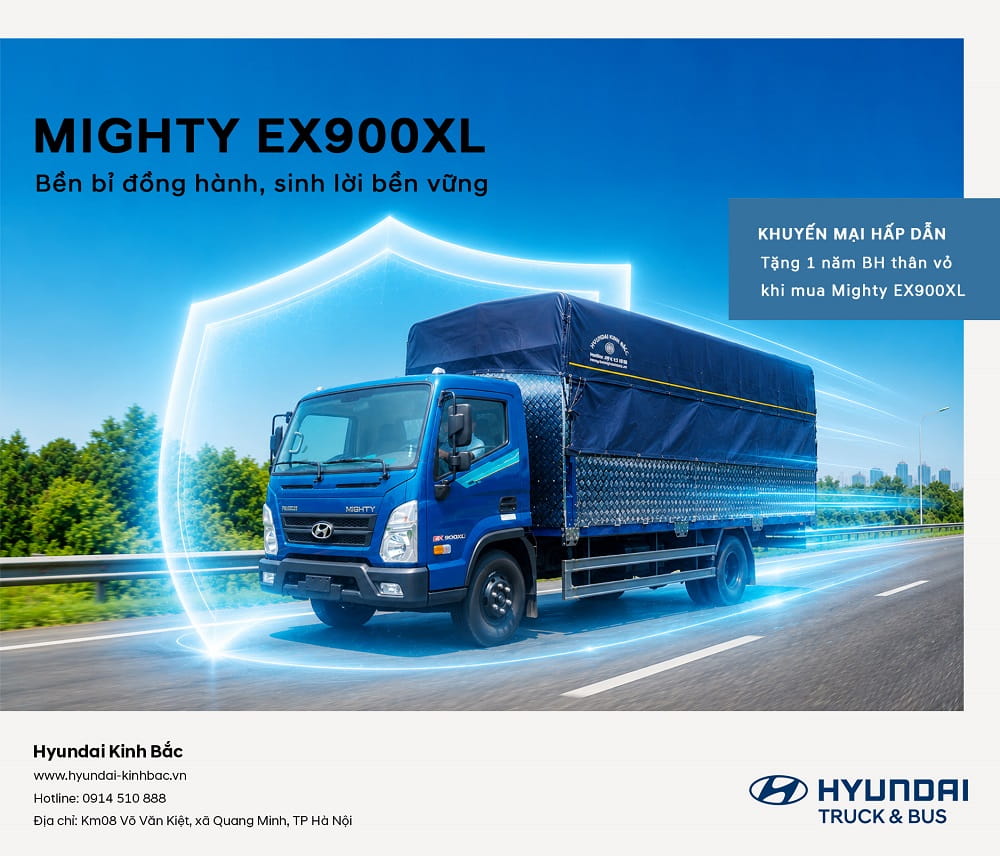 Khuyến mại Mighty EX900XL tháng 8