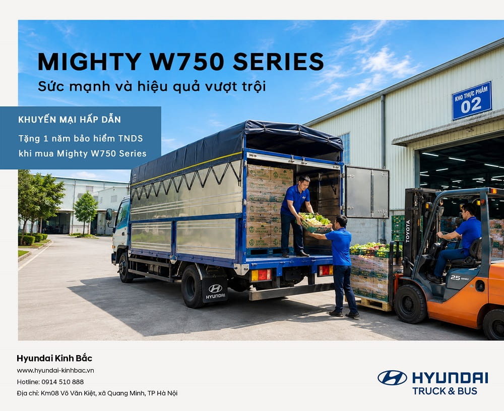 Khuyến mại Mighty W750 Series tháng 8