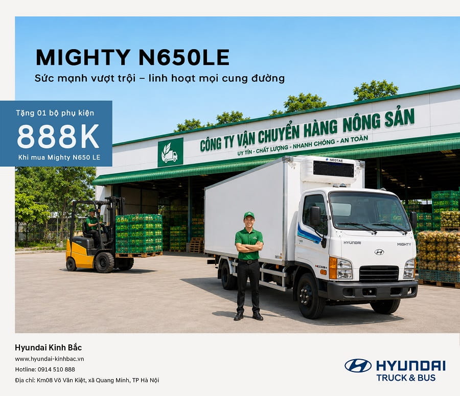 Khuyến mại Mighty N650LE tháng 9