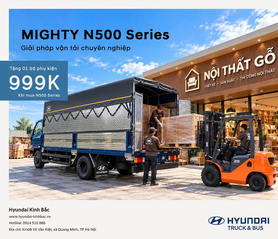 Khuyến mại Mighty N500 Series tháng 10